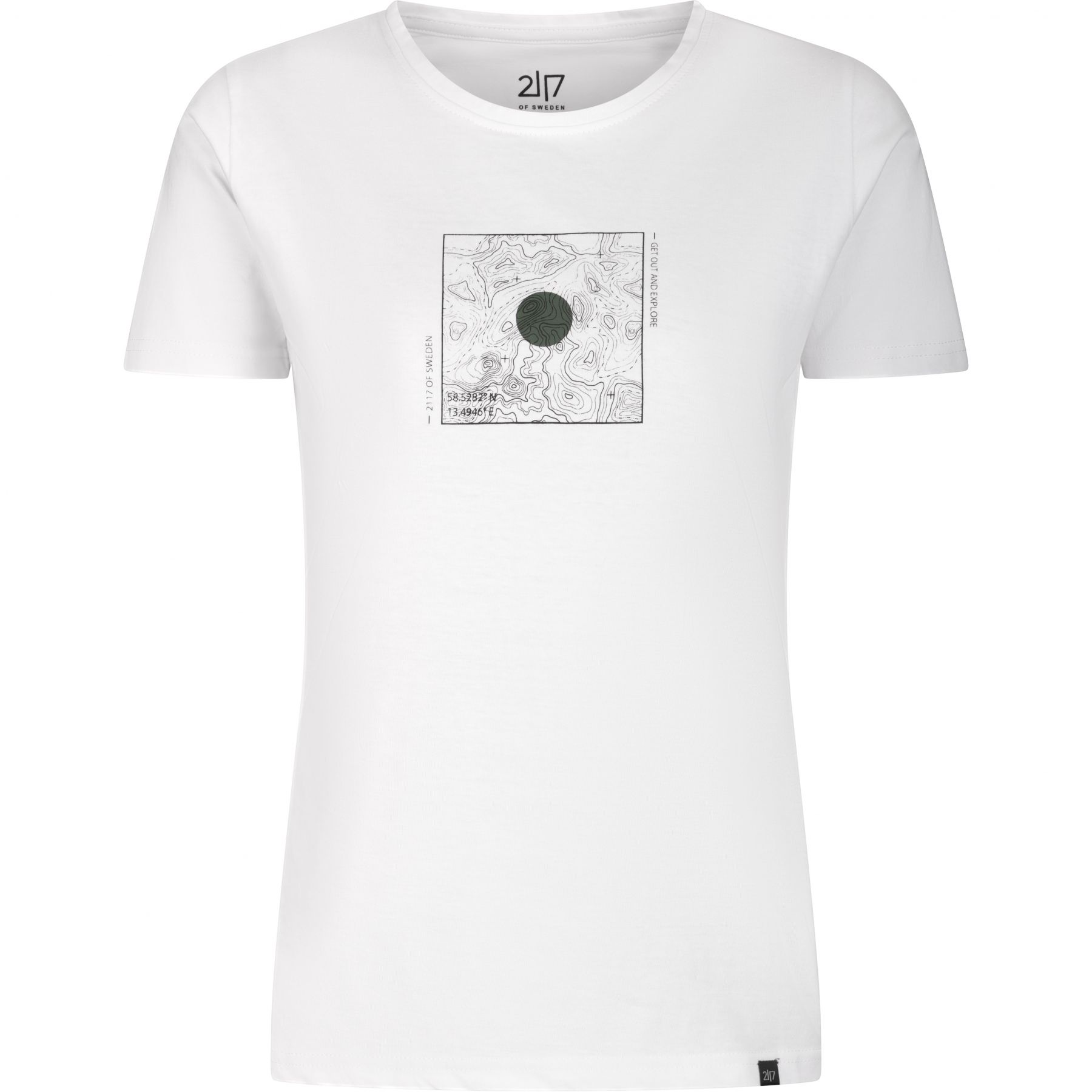 2117 of Sweden Apelviken, camiseta, mujer, blanco