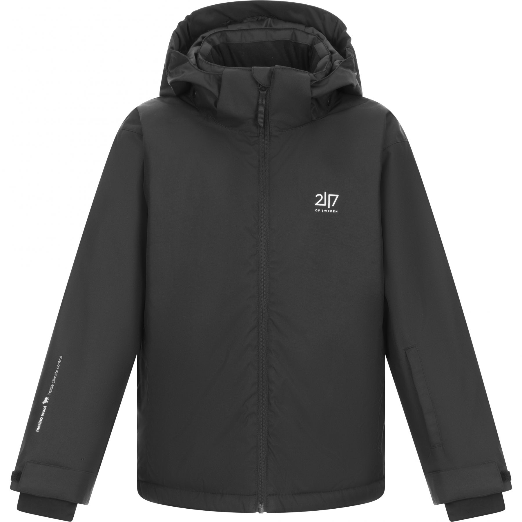 2117 of Sweden Borgvik, chaqueta de esquí, junior, negro