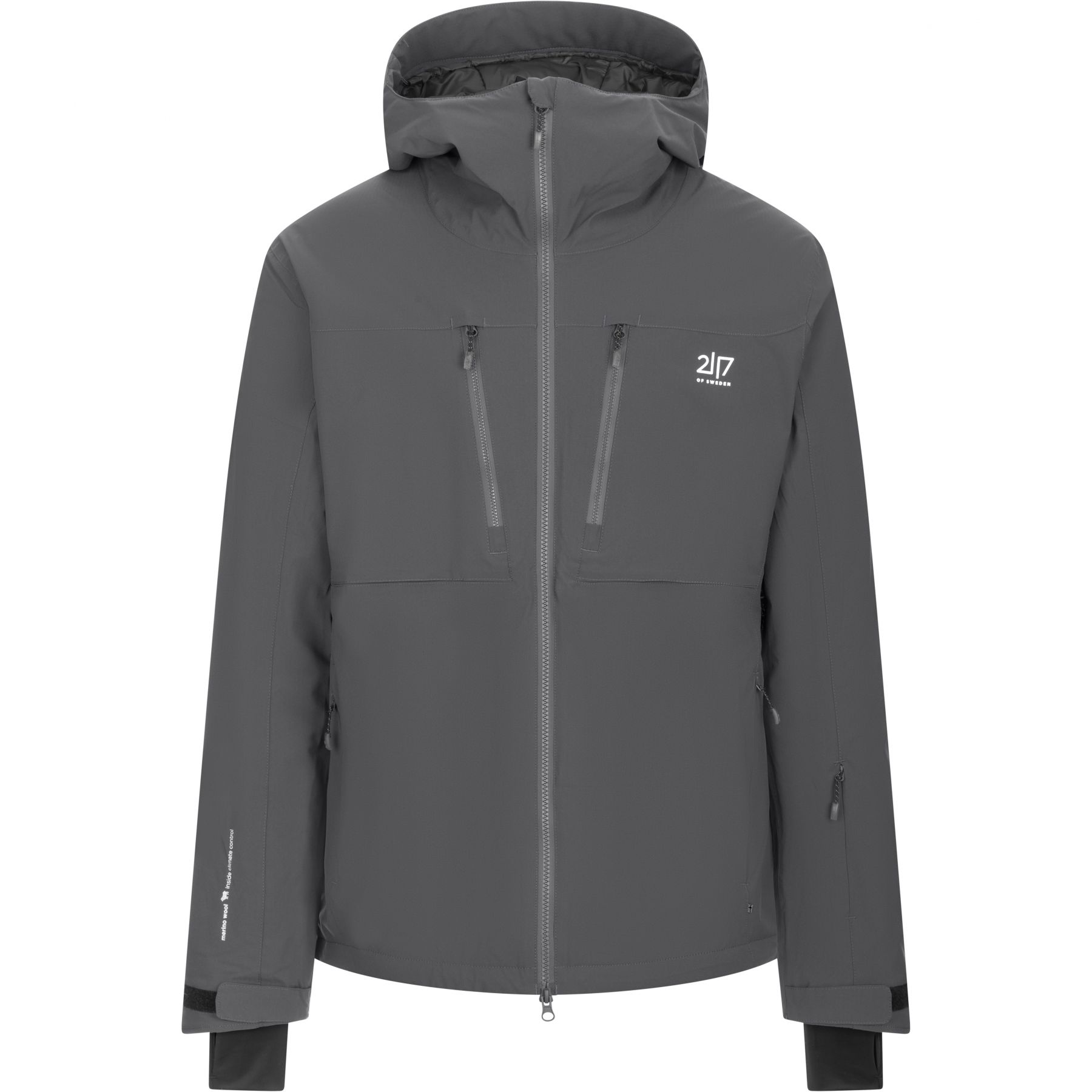 Grubban, chaqueta de esquí, hombre, gris