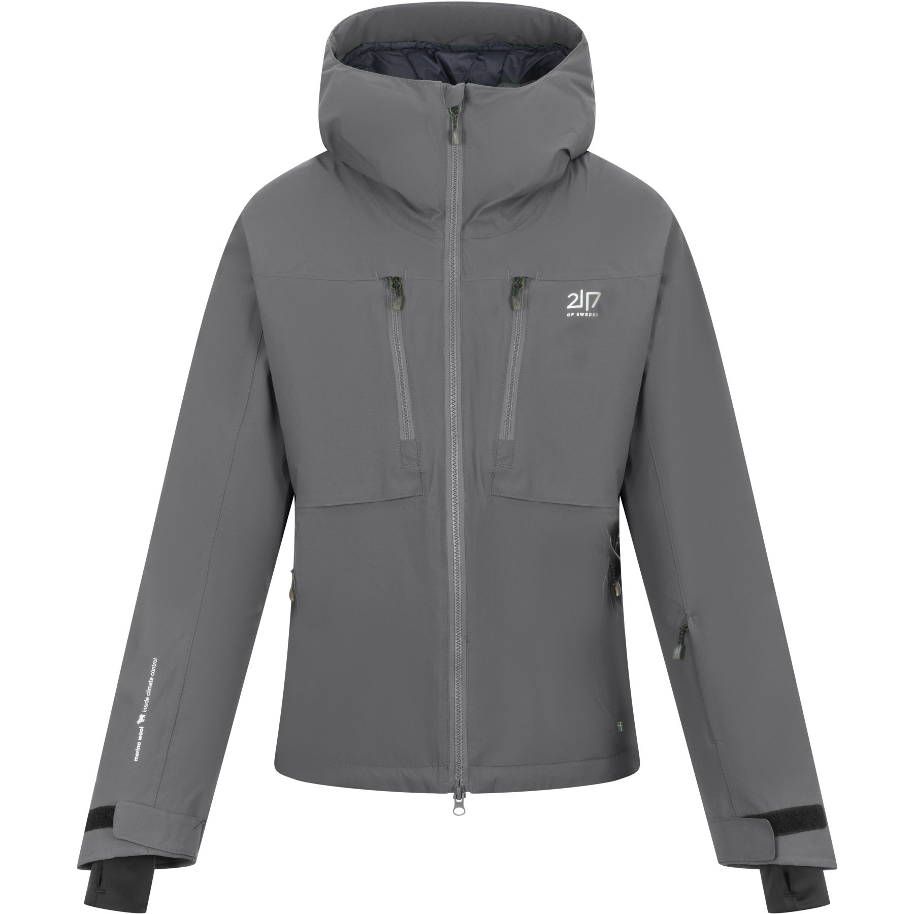 2117 of Sweden Grubban, chaqueta de esquí, mujer, gris