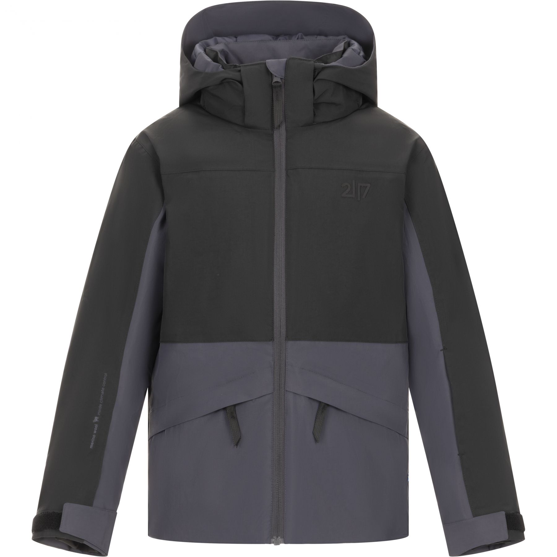 2117 of Sweden Ottebol, chaqueta de esquí, junior, negro
