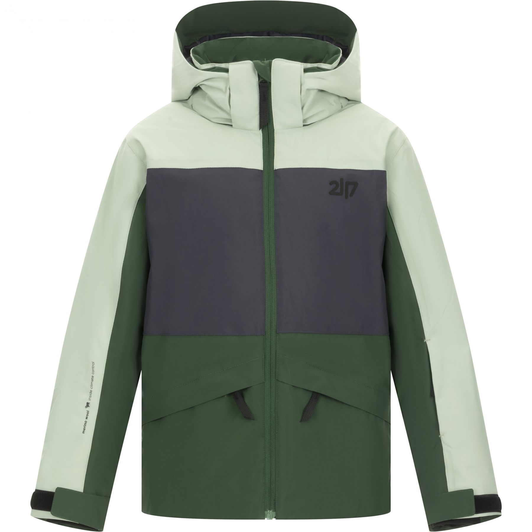 2117 of Sweden Ottebol, chaqueta de esquí, junior, verde