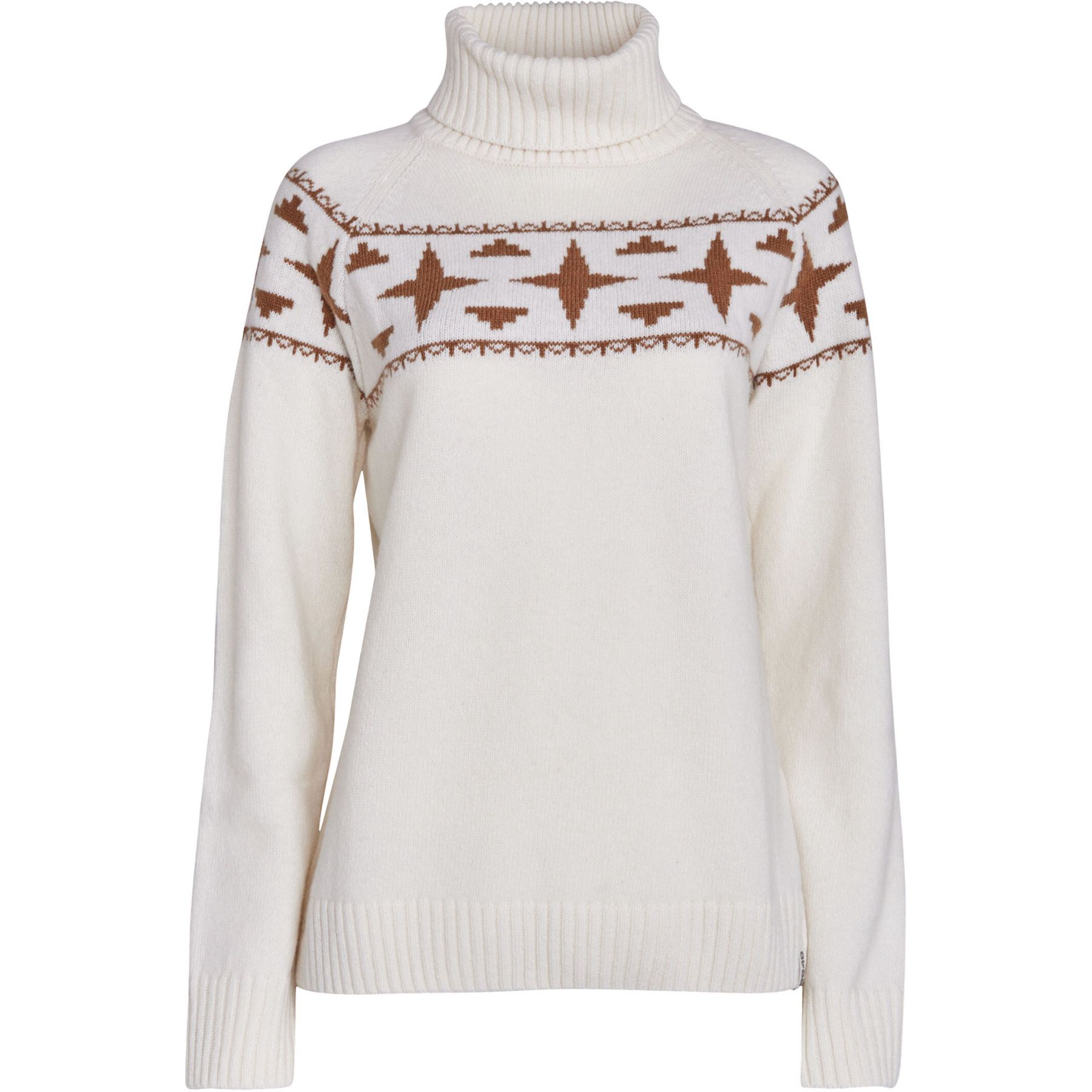 8848 Altitude Sage Wool Rollneck, mujer, blanco