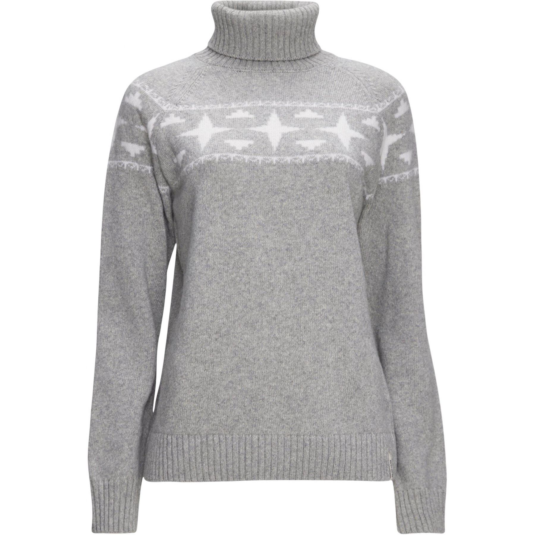 Sage Wool Rollneck, mujer, gris