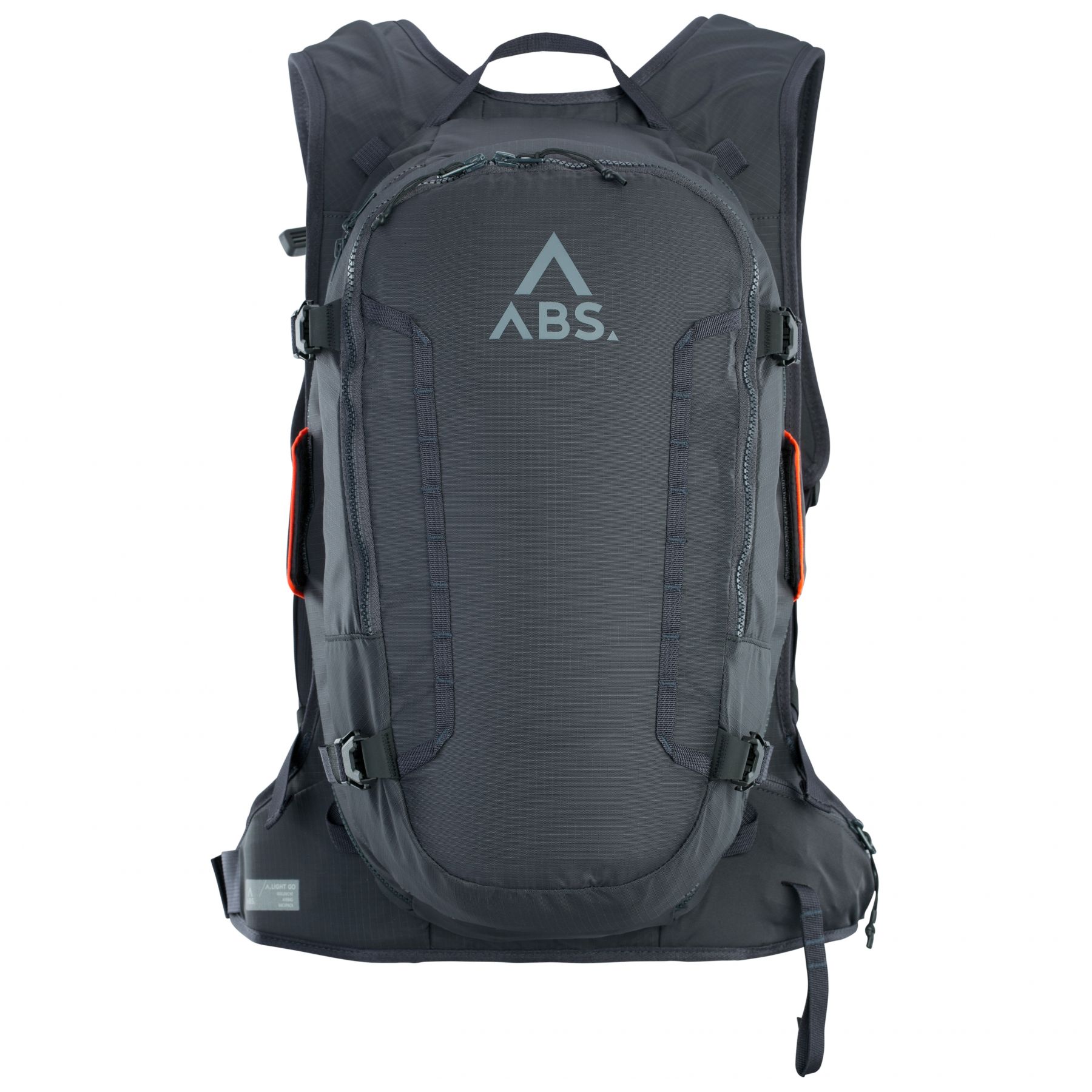 ABS A.Light Go, 22L, mochila para avalanchas sin cartucho, gris oscuro