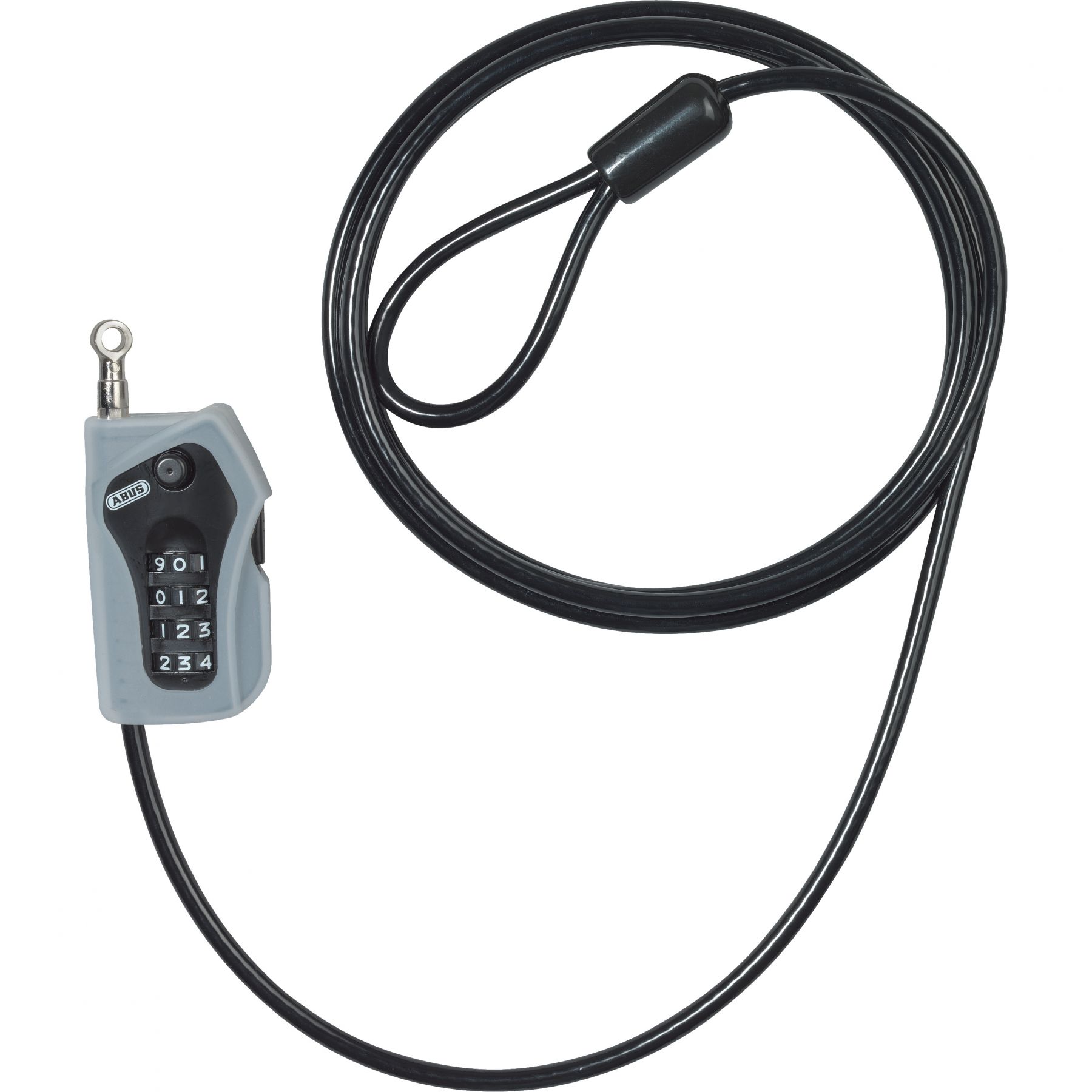 Abus Combiloop 205/200, lucchetto a cavo, nero