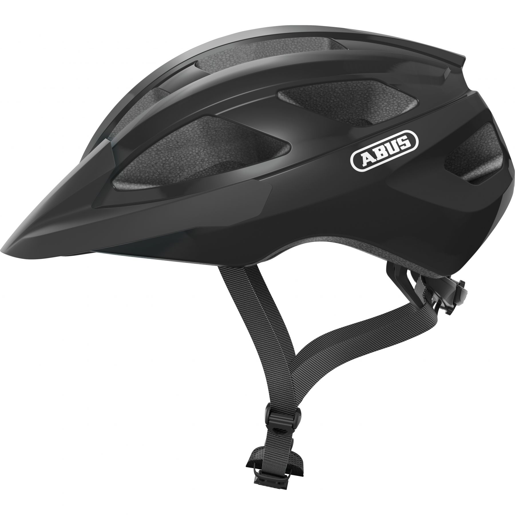 Abus Macator, casco de bicicleta, shiny velvet black