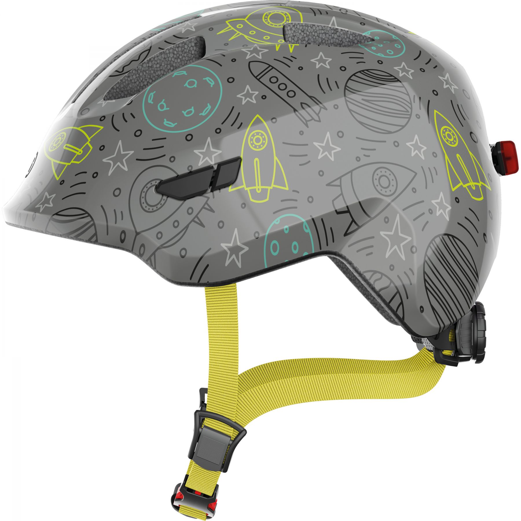 ABUS Smiley 3.0 LED, casco de bicicleta, gris