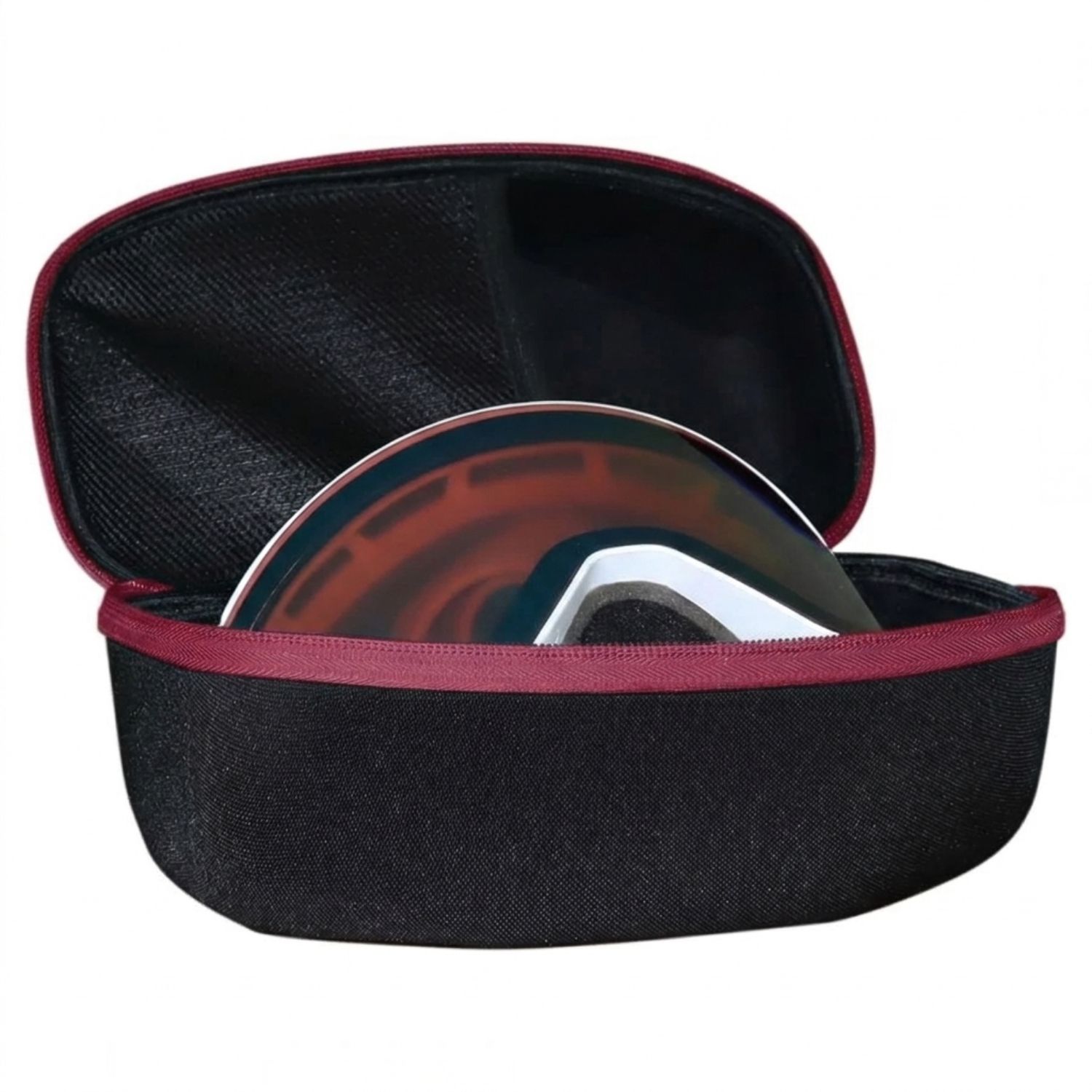 Accezzi Avoriaz, funda para gafas, negro/rojo