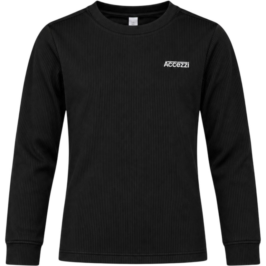 Accezzi Baselayer, ropa interior térmica de esquí, junior, negro