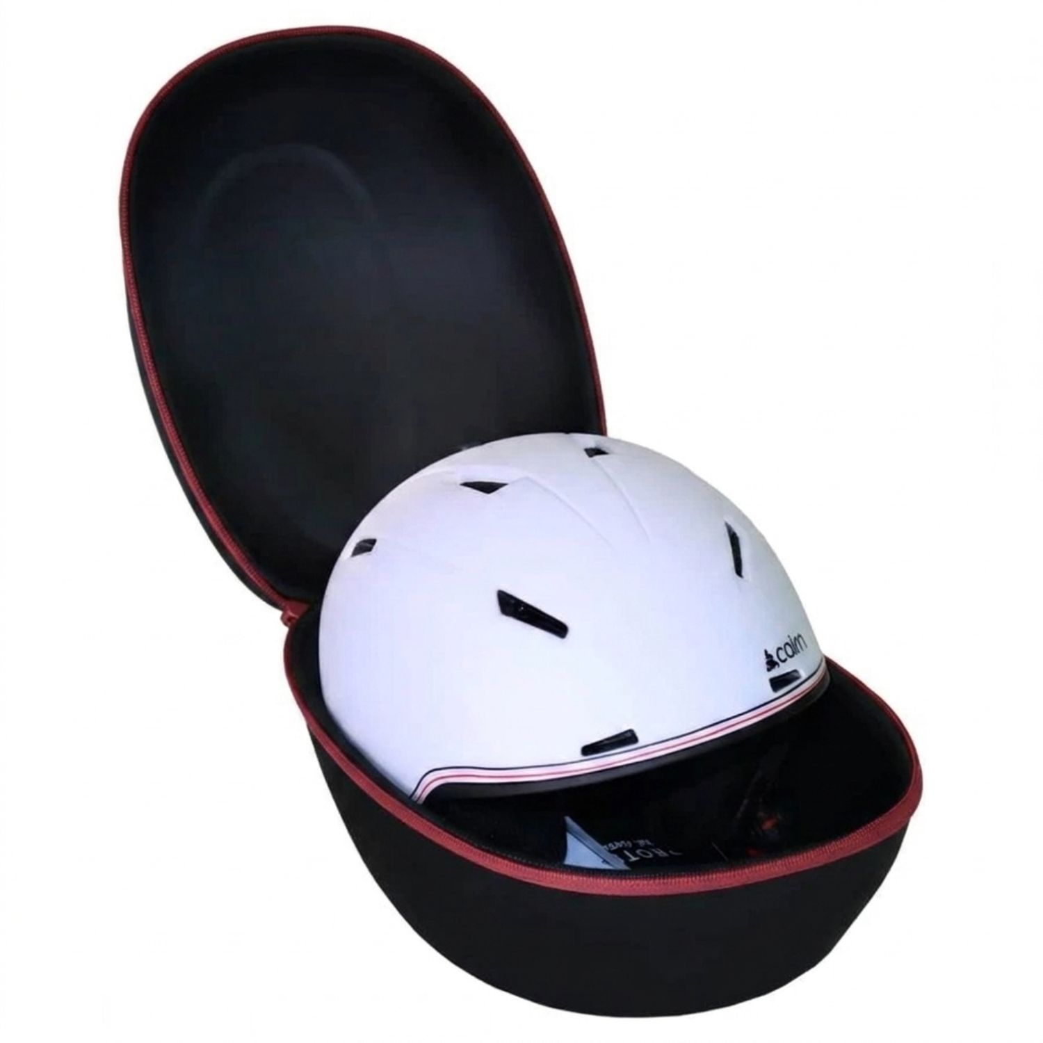 Accezzi Cortina, funda para casco, negro/rojo