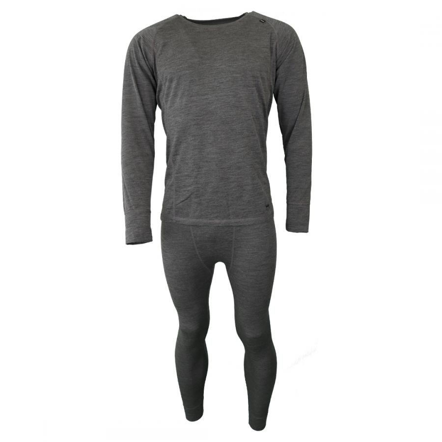 Accezzi Merino, ropa interior de esquí, hombre, gris