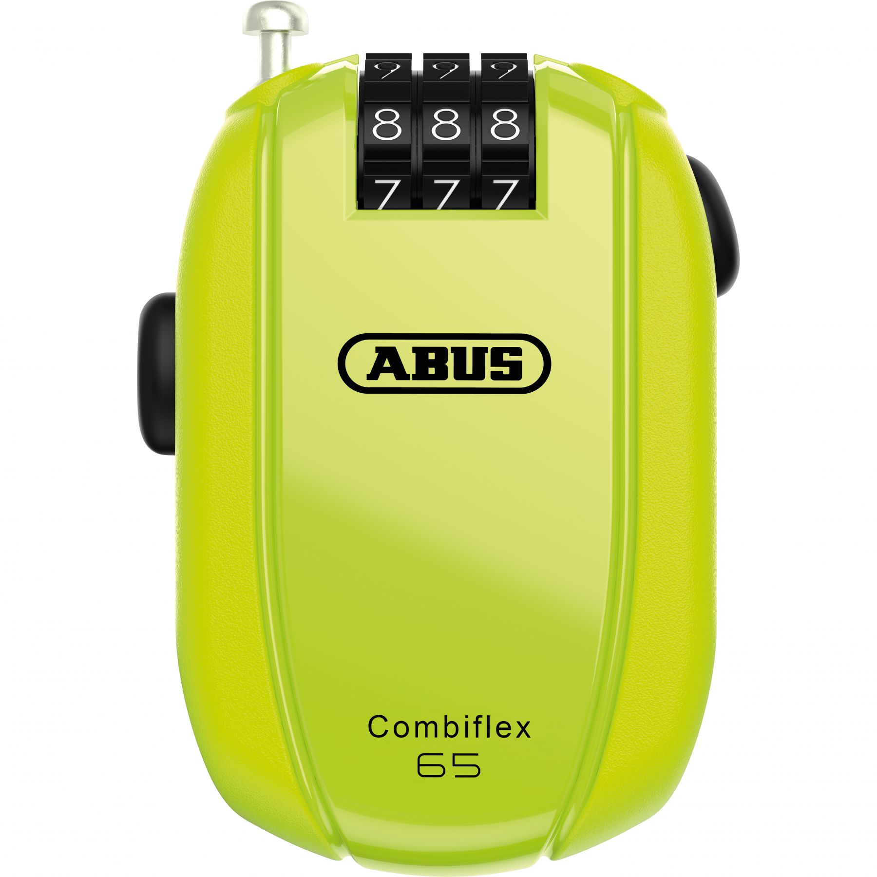 Albus Combiflex® StopOver 65, candado de cable, amarillo neón