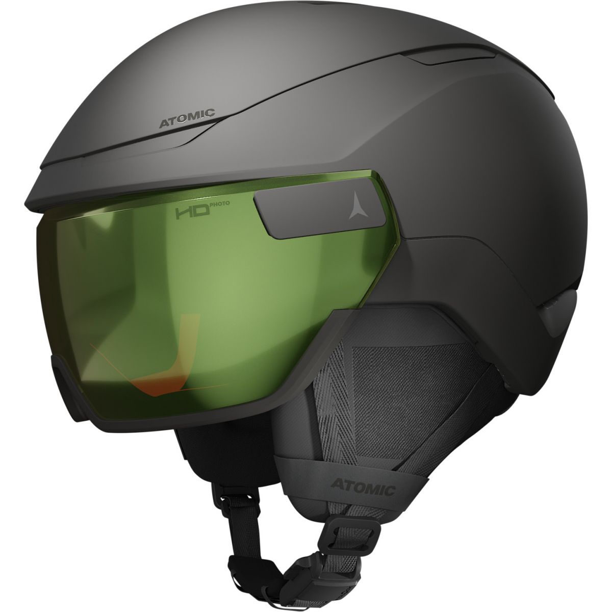 Atomic Revent GT Amid Visor HD Photo, casco de esquí con visera, negro