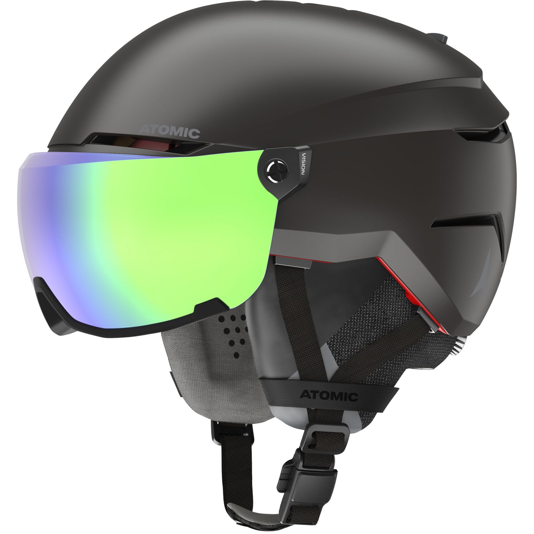 Atomic Savor Amid Visor HD, casco de esquí con visera, negro