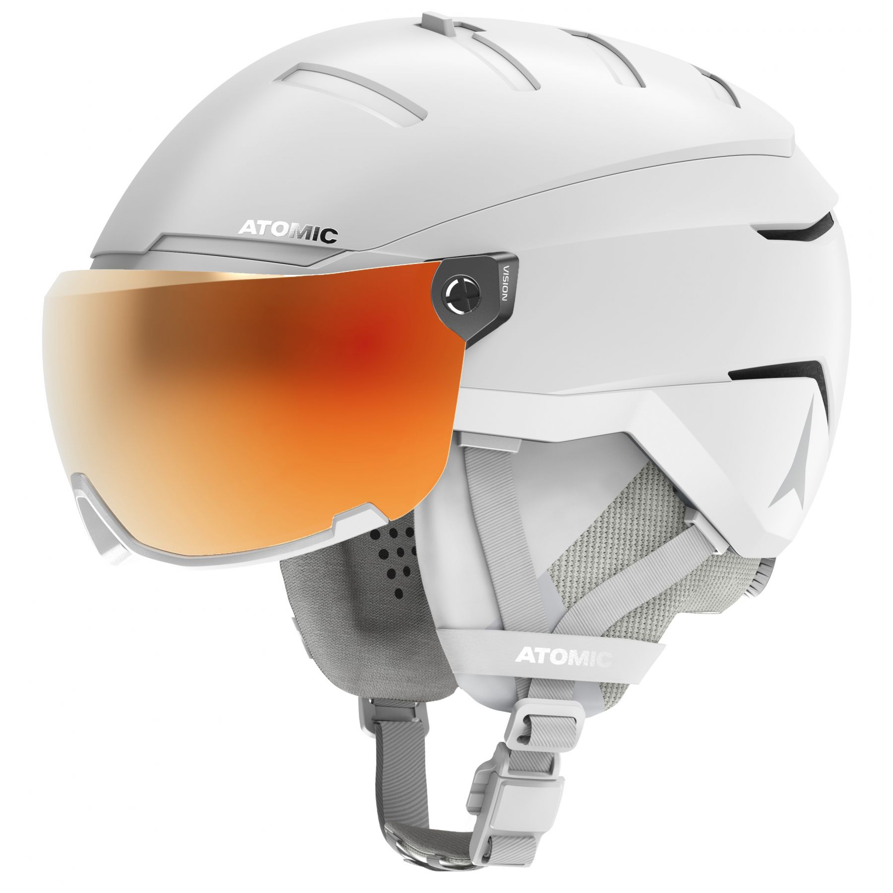 Atomic Savor GT Amid Visor HD casco de esquí con visera, blanco