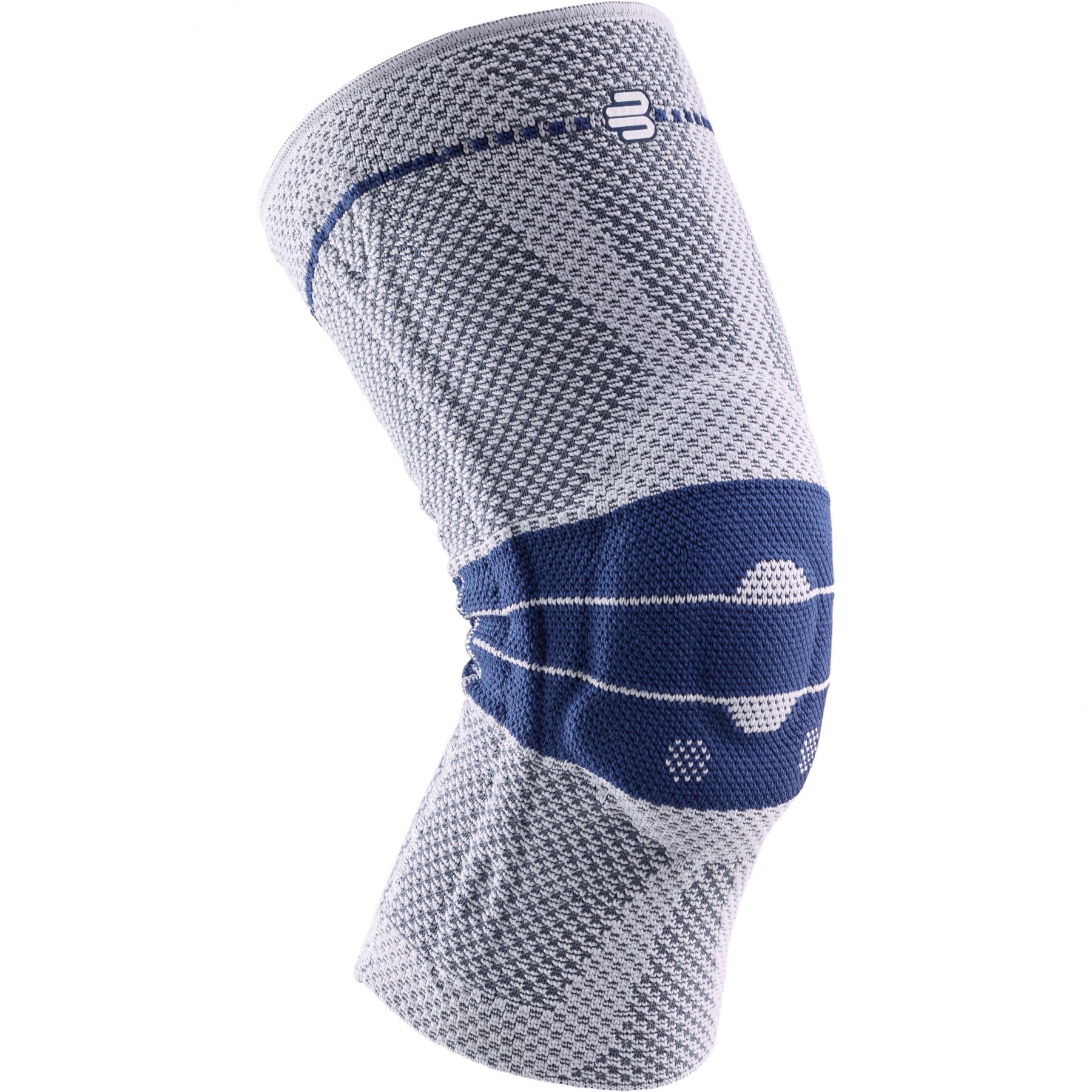 Bauerfeind GenuTrain 8, rodillera con silicona, azul