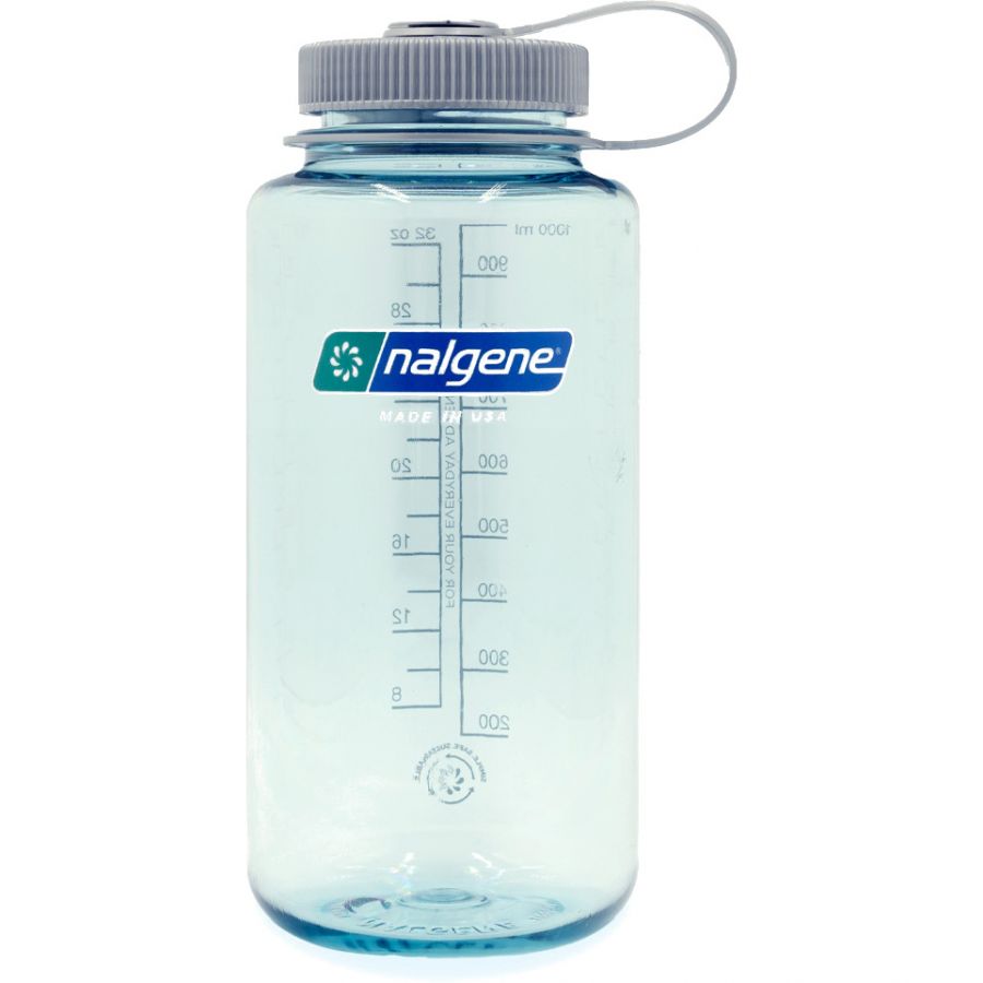 Botella Nalgene de boca ancha, 1000 ml, transparente