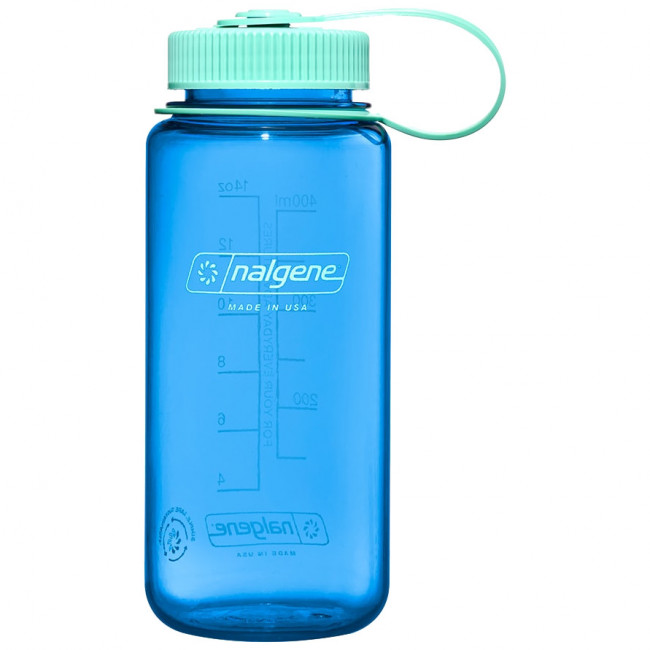 Botella Nalgene de boca ancha, 500 ml, azul