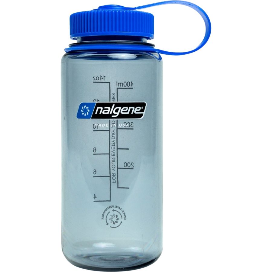 Botella Nalgene de boca ancha, 500 ml, gris