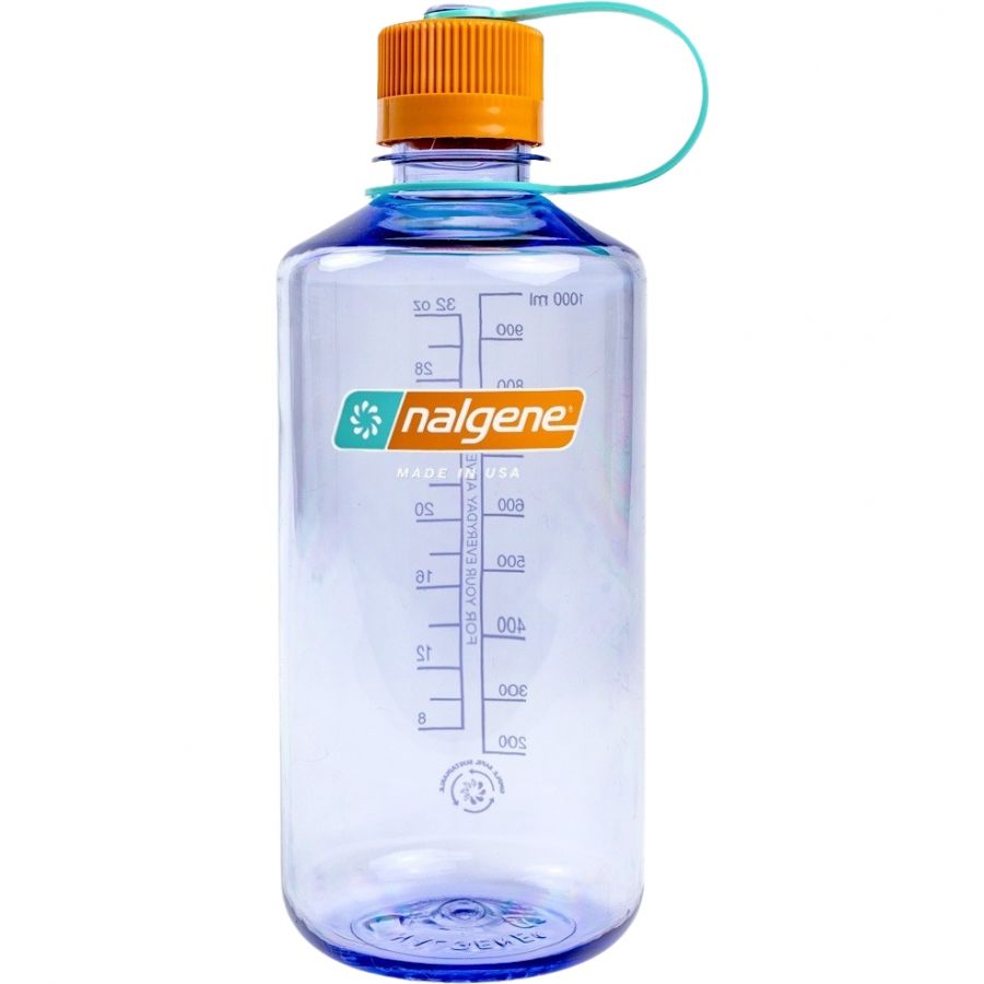 Botella Nalgene de boca estrecha, 1000 ml, morado claro