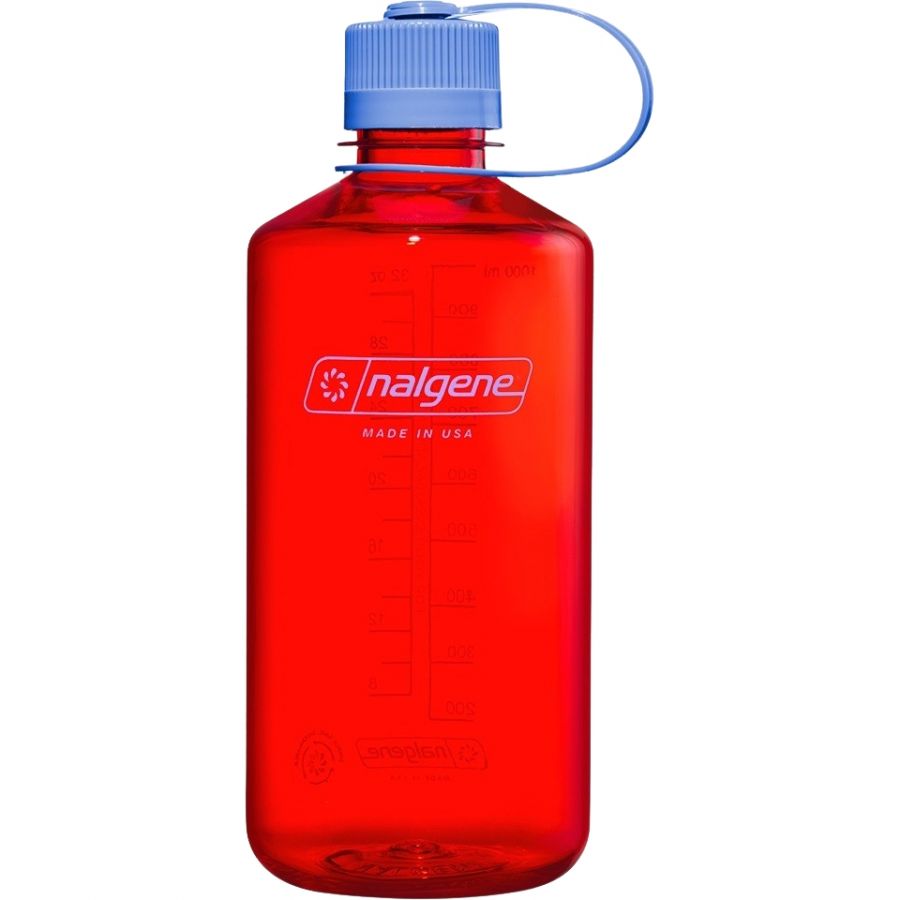 Botella Nalgene de boca estrecha, 1000 ml, naranja