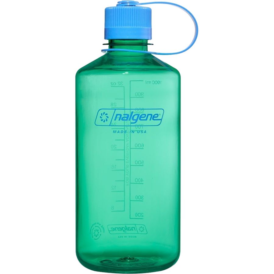Botella Nalgene de boca estrecha, 1000 ml, verde pastel