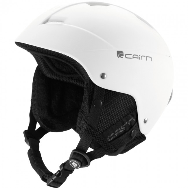 Android, casco de esquí, blanco mate