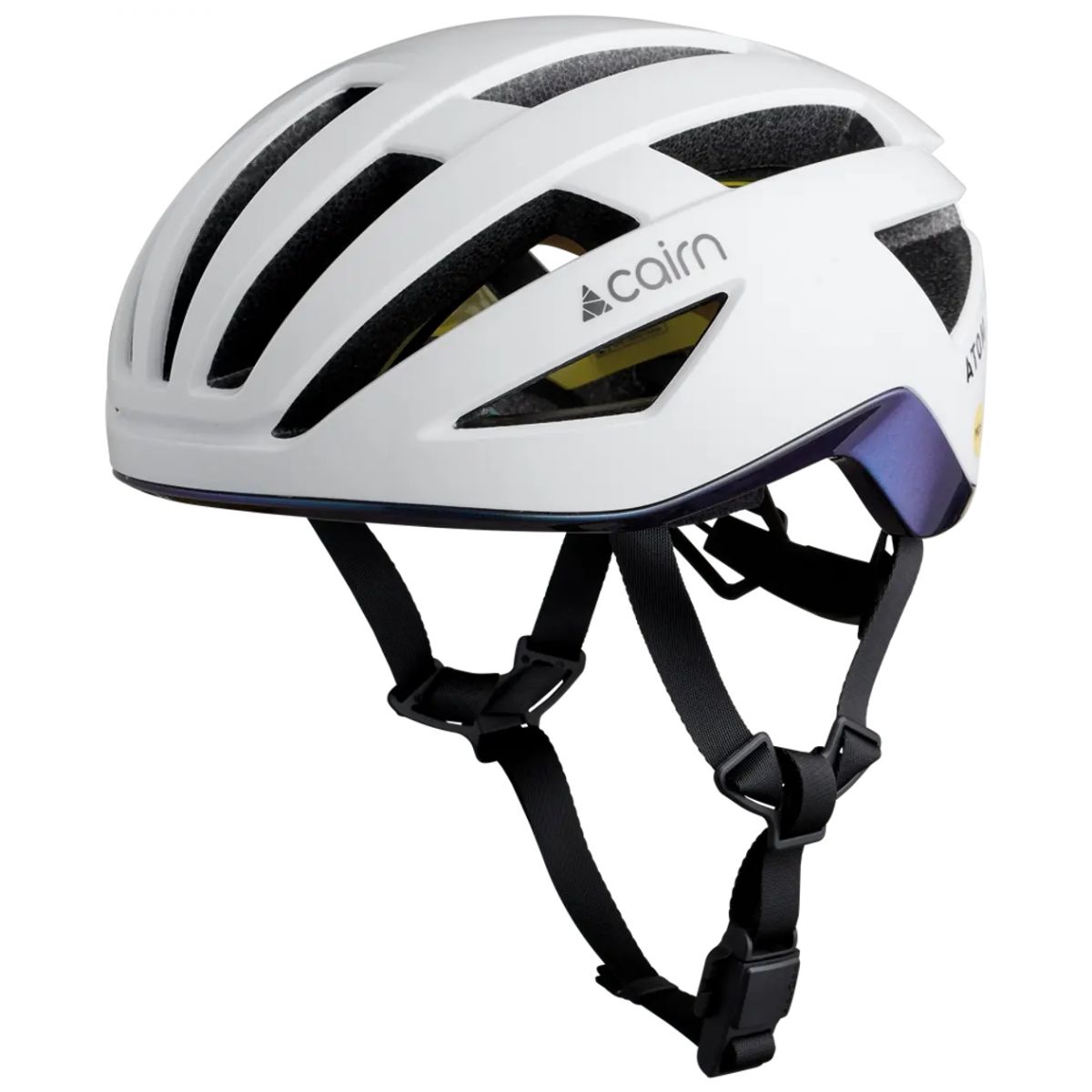 Cairn Atom MIPS, casco de bicicleta, blanco