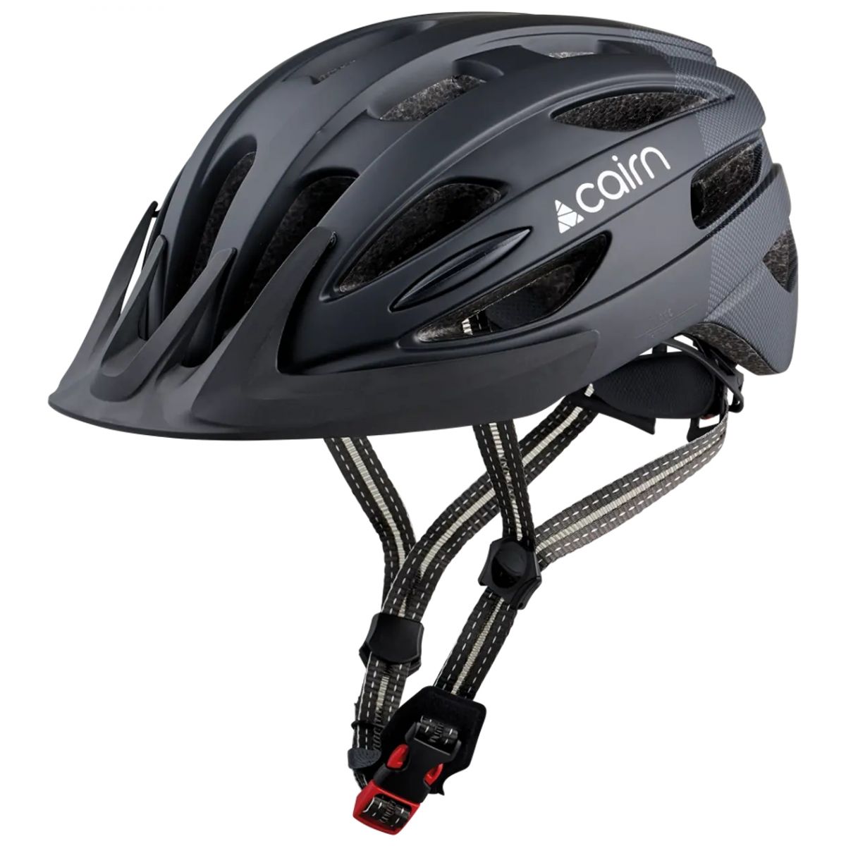 Cairn Fusion, casco de bicicleta, negro