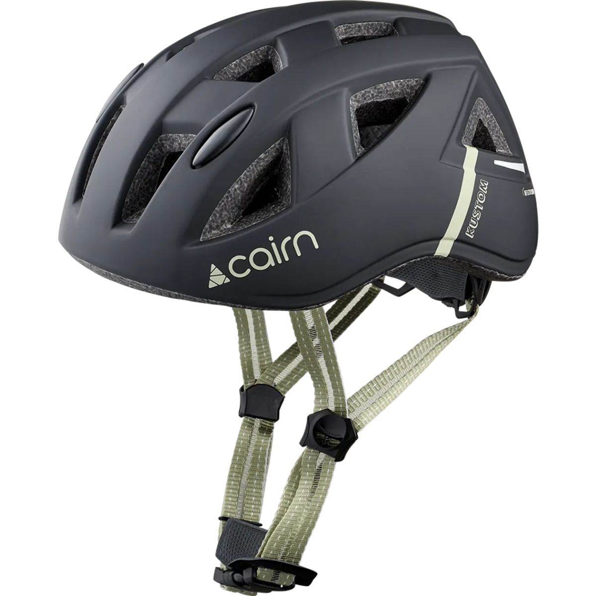 Cairn Kustom, casco de bicicleta, junior, negro