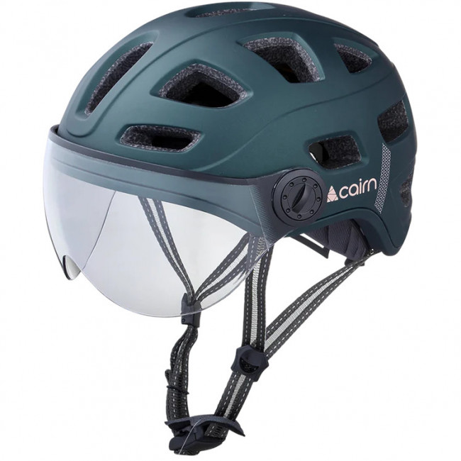Cairn Quartz Visor, casco de ciclismo, verde