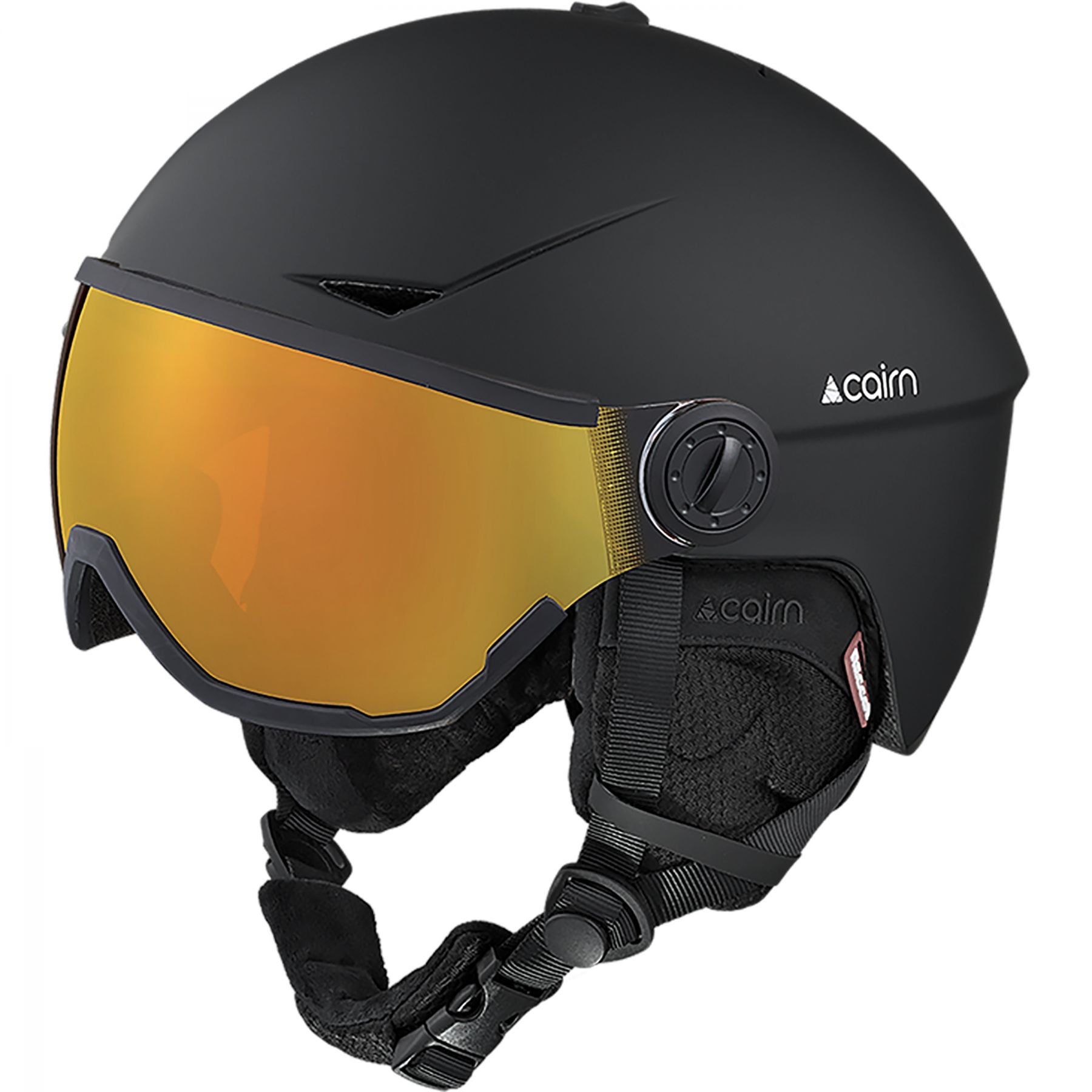 Cairn Rise II Photochromic, casco de esquí con visor, negro