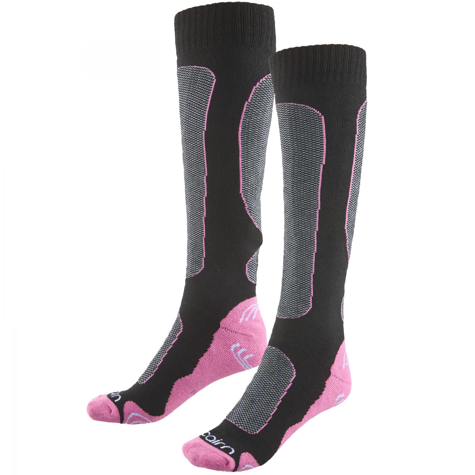 Cairn Spirit, calcetines de esquí, negro/rosa
