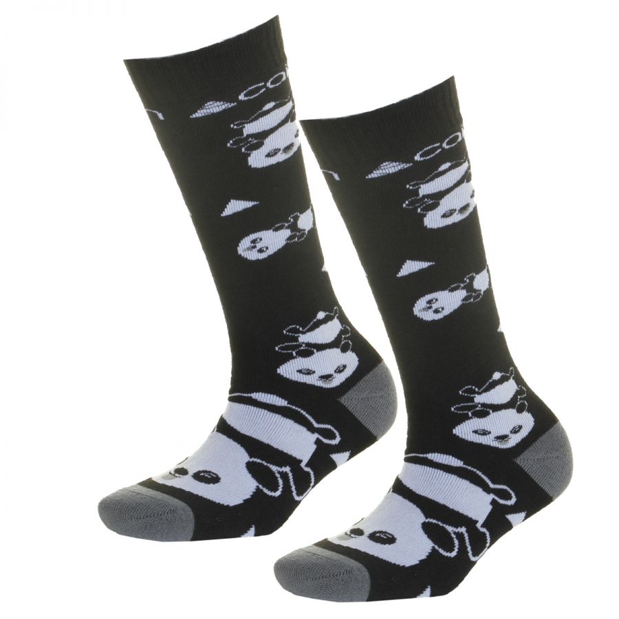 Cairn Spirit calcetines de esquí, 2-pack, niños, negro panda