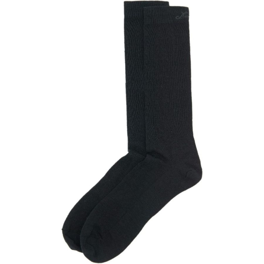 Calcetines de forro de merino Lundhags High, calcetines de senderismo, negro