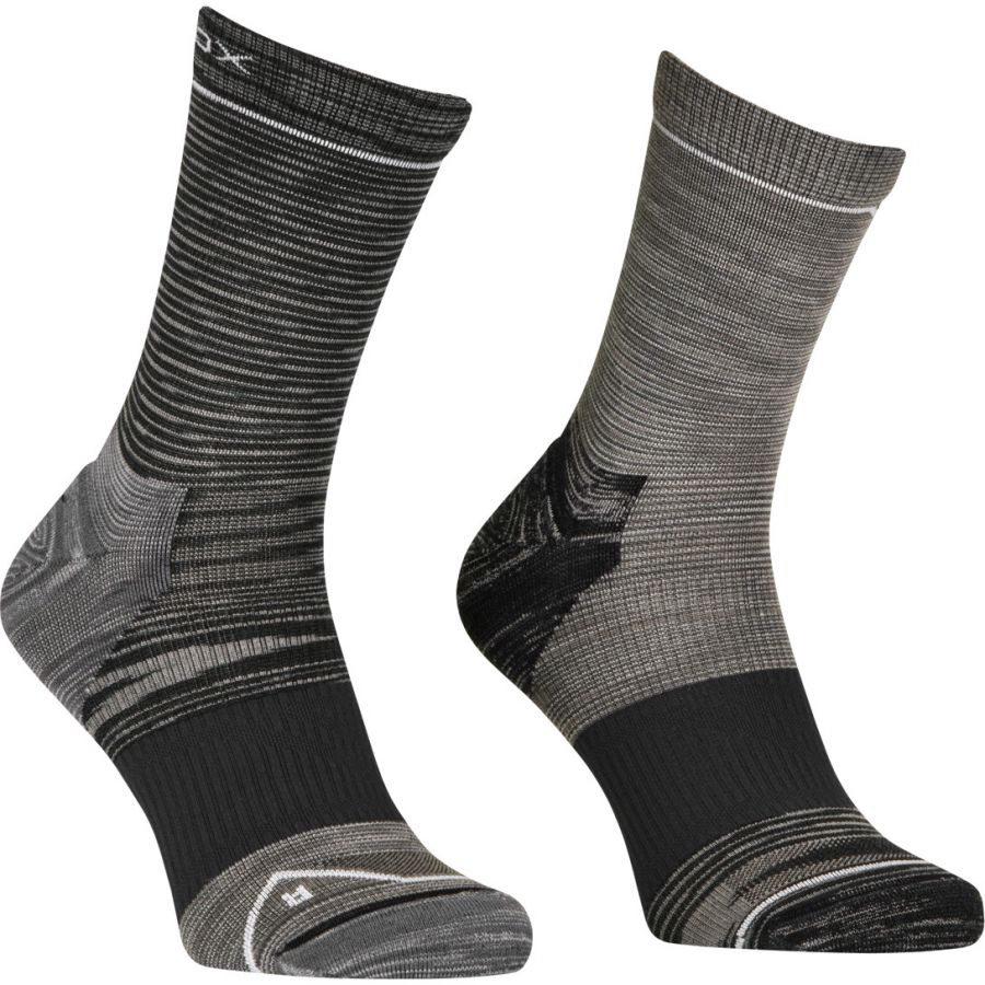 Calcetines Ortovox Alpine Mid, hombre, gris