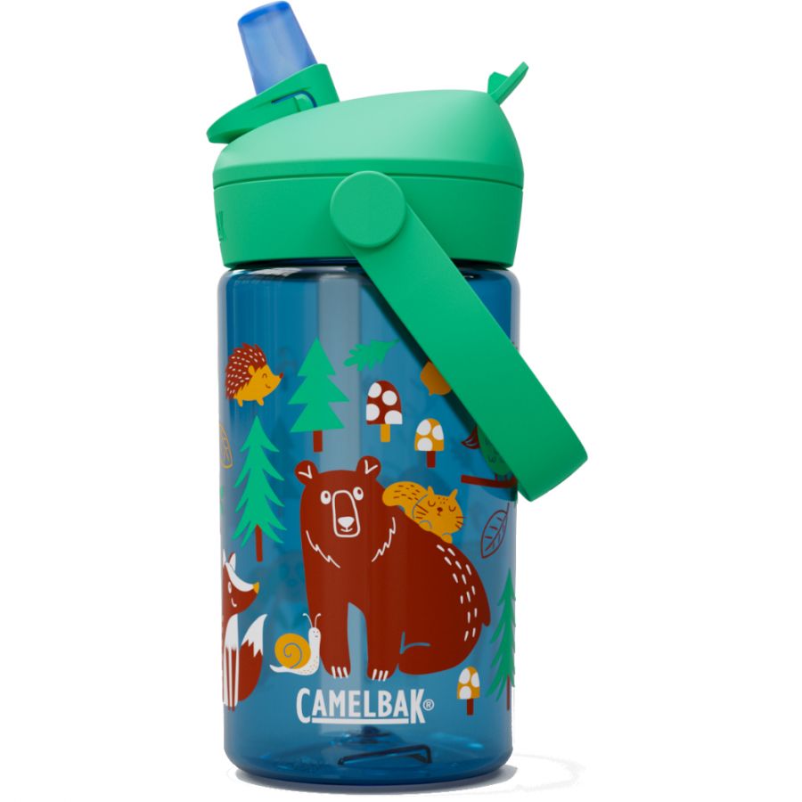 Camelbak Thrive Flip Straw Kids 400ml, botella, niños, bosque amigable