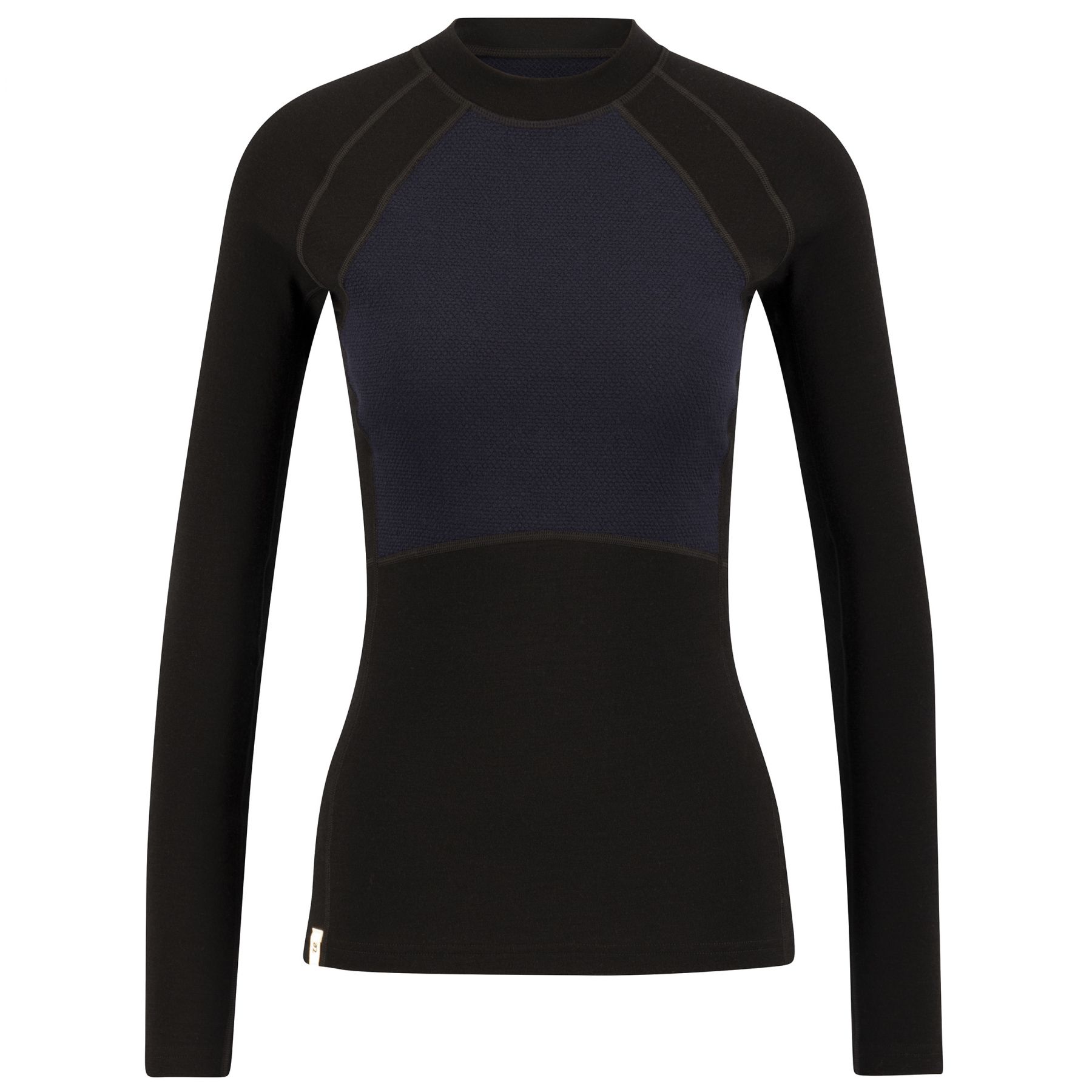 Camiseta interior de esquí Ulvang Peak Map, negro/azul oscuro, mujer