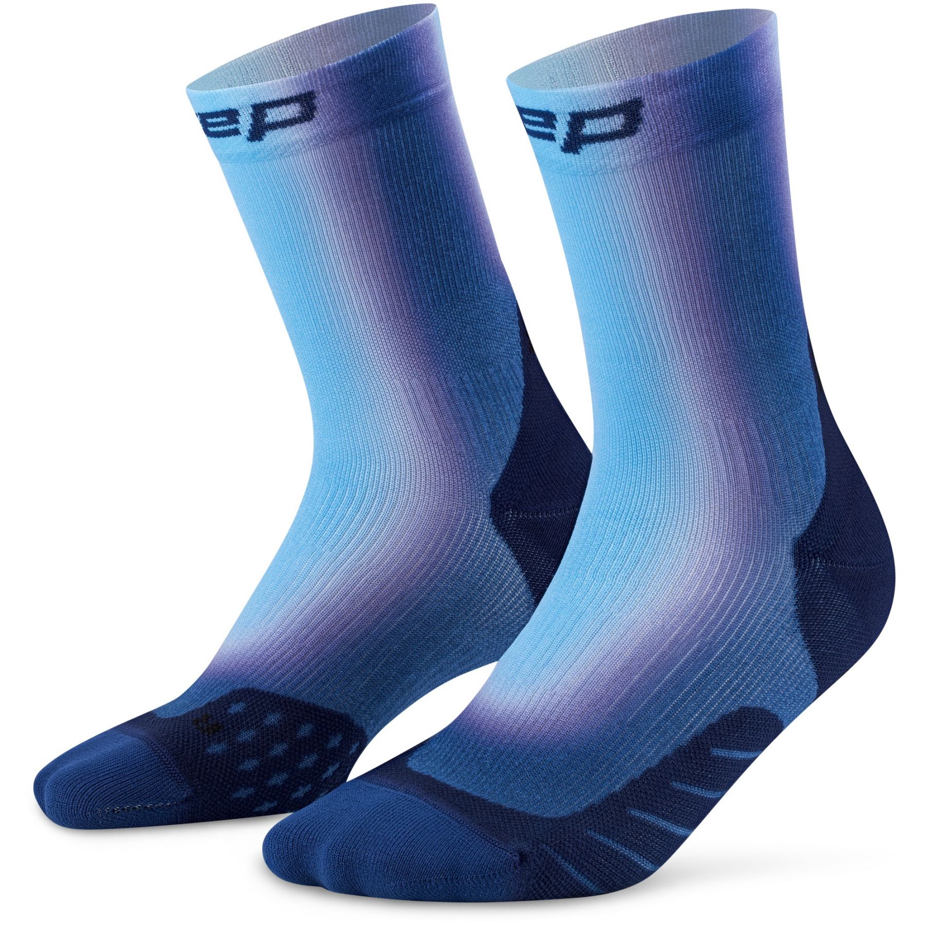 CEP Core Run EDT. GRADIENT Socks Mid Cut 5.0, calcetines de running, hombre, azul