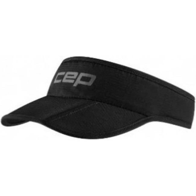 CEP Core Run Foldable Visor, visera, negro