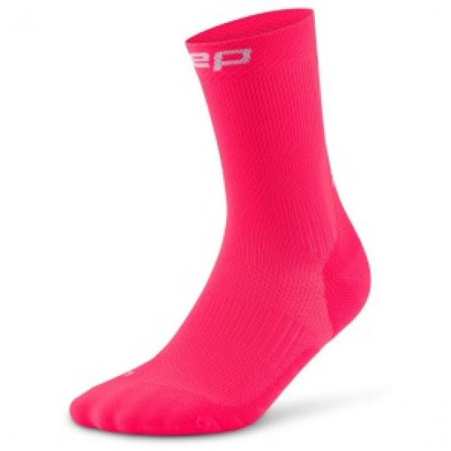 CEP Core Run Socks Mid Cut 5.0, calcetines de running, hombre, rosa