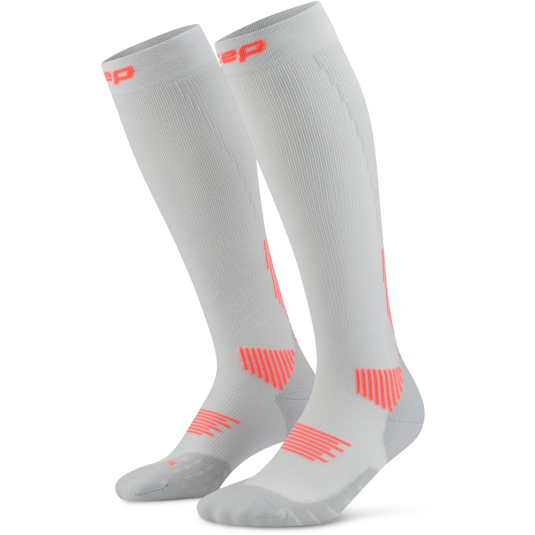 CEP Core Run Socks Tall 5.0, calcetines de running, hombre, gris