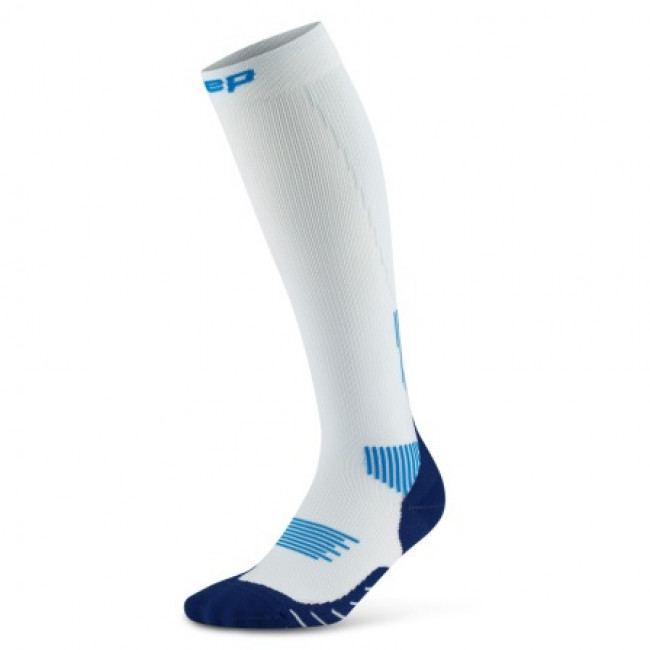 CEP Core Run Socks Tall 5.0, calcetines de running, mujer, azul claro