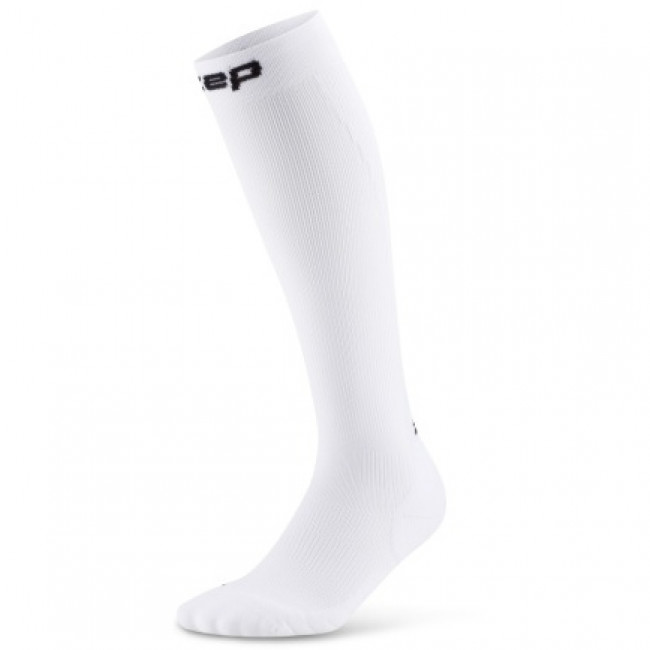 CEP Core Run Socks Tall 5.0, calcetines de running, mujer, blanco