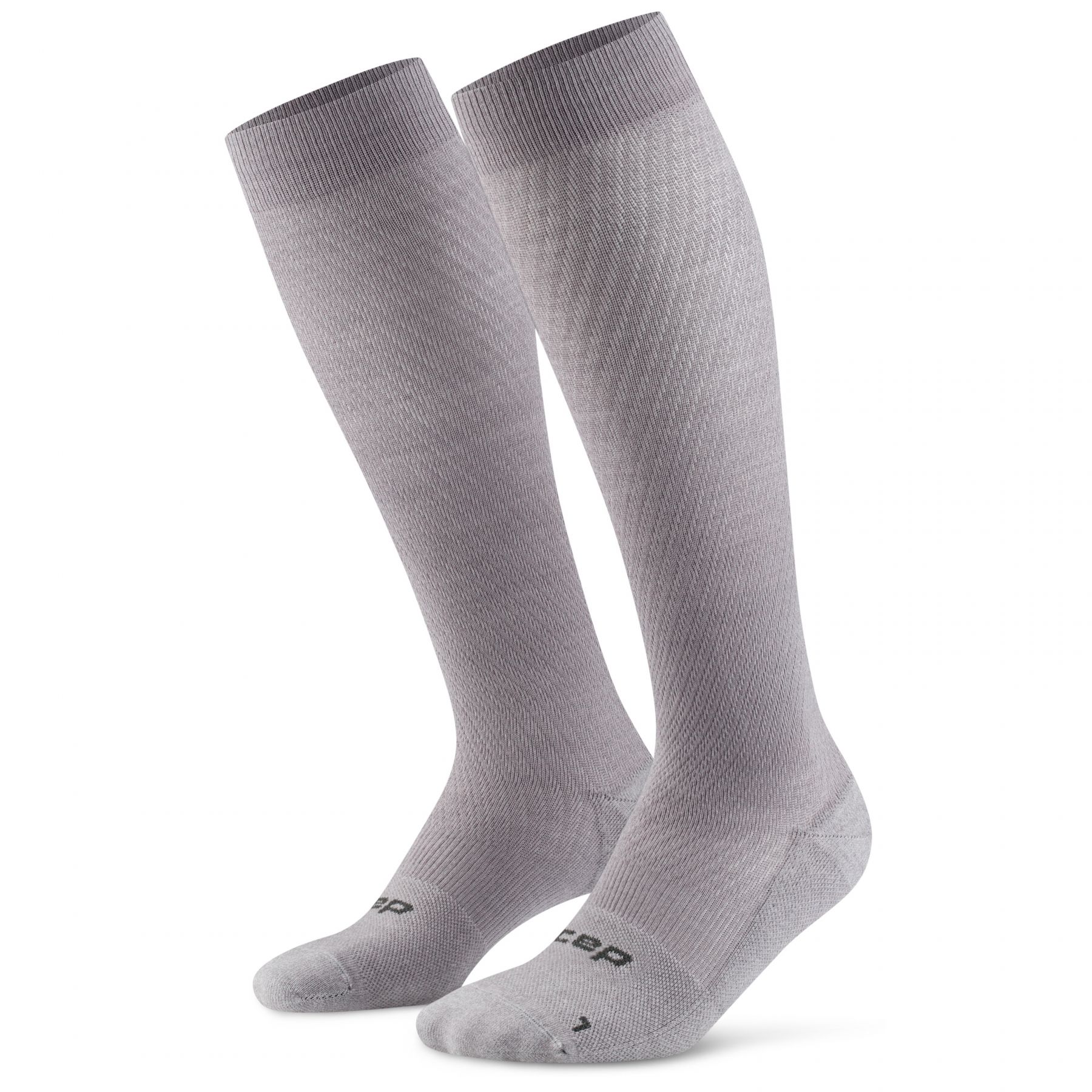 CEP Flight Socks Tall, calcetines de running, mujer, gris