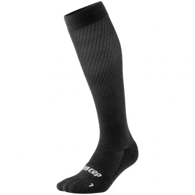 CEP Flight Socks Tall, calcetines de running, mujer, negro