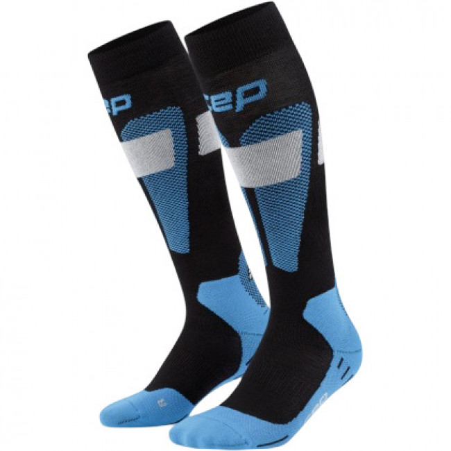 CEP Ski Merino Socks Tall 3.0, calcetines de esquí, hombre, azul