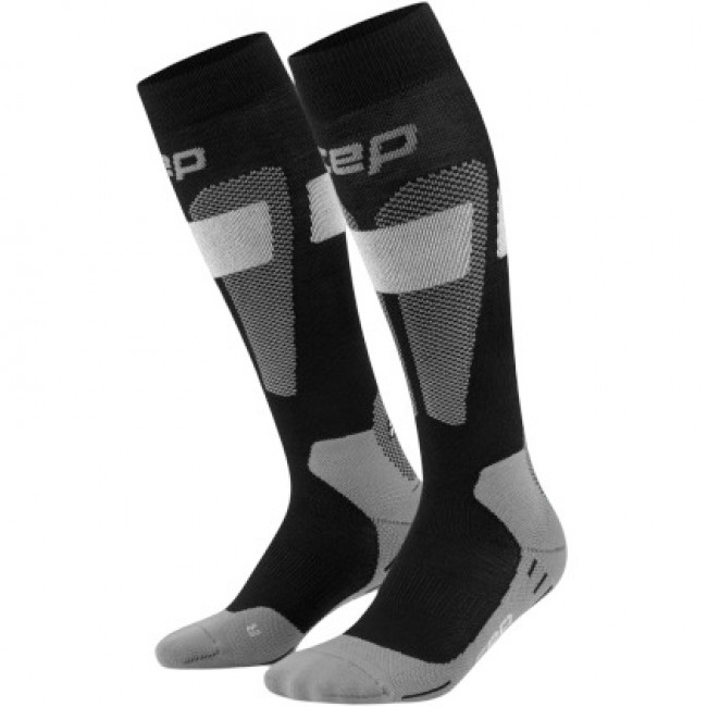 CEP Ski Merino Socks Tall 3.0, calcetines de esquí, mujer, gris