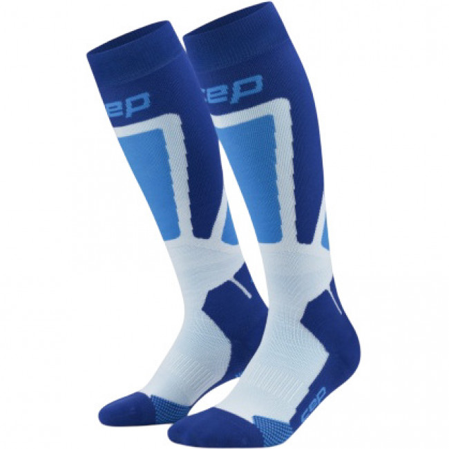 CEP Ski Thermo Socks Tall 4.0, calcetines de esquí, mujer, azul